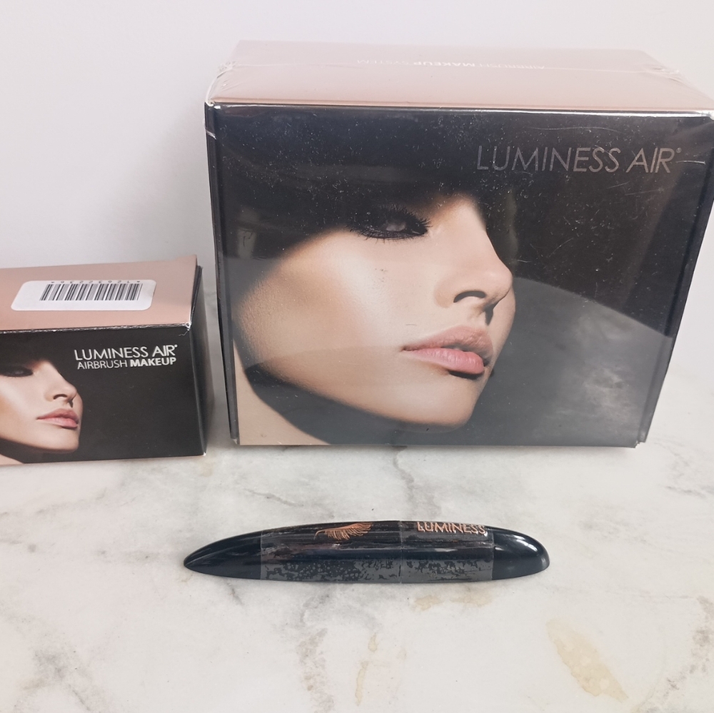 NEW Luminess Air Legend Airbrush System Rose Gold & Black LC- 400RGT Lot Set